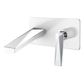 СМЕСИТЕЛЬ ВСТРАИВАЕМЫЙ ДЛЯ УМЫВАЛЬНИКА BOHEME VENTURO БЕЛЫЙ/ХРОМ