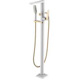 СМЕСИТЕЛЬ НАПОЛЬНЫЙ BOHEME VENTURO БЕЛЫЙ/ЗОЛОТО