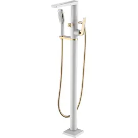 СМЕСИТЕЛЬ НАПОЛЬНЫЙ BOHEME VENTURO БЕЛЫЙ/ЗОЛОТО