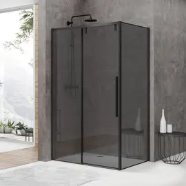 ДУШЕВОЙ УГОЛОК BLACK & WHITE STELLAR WIND S898 BLACK-GREY 80X120X195