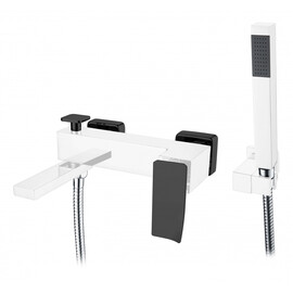 СМЕСИТЕЛЬ ДЛЯ ВАННЫ С ДУШЕМ BOHEME Q CHROMEBLACK