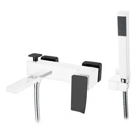 СМЕСИТЕЛЬ ДЛЯ ВАННЫ С ДУШЕМ BOHEME Q CHROMEBLACK