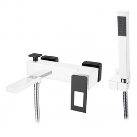 СМЕСИТЕЛЬ ДЛЯ ВАННЫ С ДУШЕМ BOHEME Q CHROMEBLACK