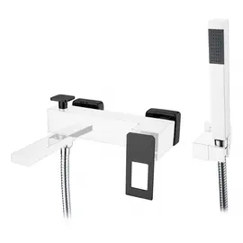 СМЕСИТЕЛЬ ДЛЯ ВАННЫ С ДУШЕМ BOHEME Q CHROMEBLACK