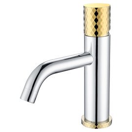 СМЕСИТЕЛЬ ДЛЯ УМЫВАЛЬНИКА НИЗКИЙ BOHEME STICK CHROME DIAMOND GOLD