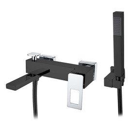 СМЕСИТЕЛЬ ДЛЯ ВАННЫ С ДУШЕМ BOHEME Q BLACKCHROME