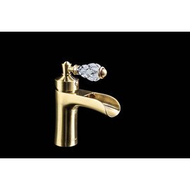 СМЕСИТЕЛЬ ДЛЯ УМЫВАЛЬНИКА BOHEME VOGUE CRYSTAL БРОНЗА (ОДНОРУЧКОВЫЙ)