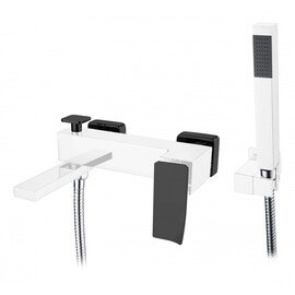 СМЕСИТЕЛЬ ДЛЯ ВАННЫ С ДУШЕМ BOHEME Q CHROMEBLACK