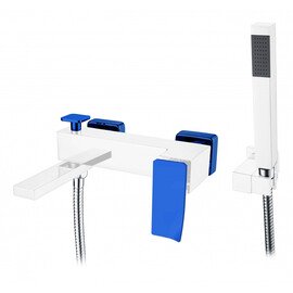 СМЕСИТЕЛЬ ДЛЯ ВАННЫ С ДУШЕМ BOHEME Q CHROMEBLUE