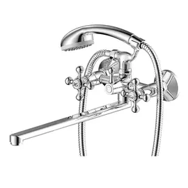 СМЕСИТЕЛЬ ДЛЯ ВАННЫ С ДЛИННЫМ ИЗЛИВОМ OLIVE'S GIRONA 01221GR