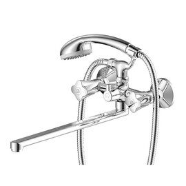 СМЕСИТЕЛЬ ДЛЯ ВАННЫ С ДЛИННЫМ ИЗЛИВОМ OLIVE'S VIGO 21221VG,