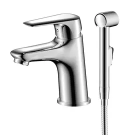 СМЕСИТЕЛЬ ДЛЯ РАКОВИНЫ С ГИГИЕНИЧЕСКИМ ДУШЕМ OLIVE'S EVORA 33120EV