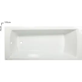 ВАННА АКРИЛОВАЯ RAVAK DOMINO PLUS 170X75