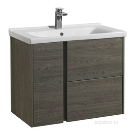 ТУМБА С РАКОВИНОЙ AQUATON СТОУН 80 ГРЕЦКИЙ ОРЕХ