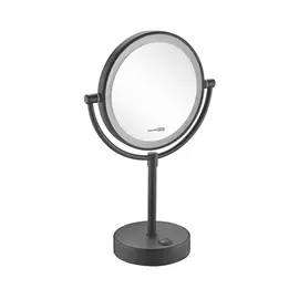 ЗЕРКАЛО С LED-ПОДСВЕТКОЙ ДВУХСТОРОННЕЕ, СТАНДАРТНОЕ И С 3-Х КРАТНЫМ УВЕЛИЧЕНИЕМ WASSERKRAFT K-1005BLACK