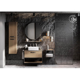 ТУМБА СО СТОЛЕШНИЦЕЙ И НАКЛАДНОЙ РАКОВИНОЙ AQUATON ЛОФТ ФАБРИК 80 ДУБ КАНТРИ