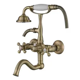 СМЕСИТЕЛЬ ДЛЯ ВАННЫ С ДУШЕМ KAISER CARLSON STYLE 44422-1