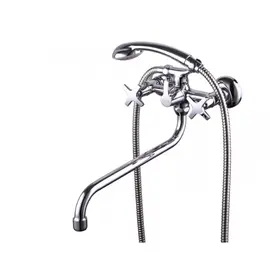 СМЕСИТЕЛЬ ДЛЯ ВАННЫ С ДУШЕМ KAISER CRYSTAL 28155