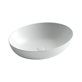 УМЫВАЛЬНИК ЧАША НАКЛАДНАЯ ОВАЛЬНАЯ CERAMICA NOVA ELEMENT 520*395*130ММ ЦВЕТ БЕЛЫЙ МАТОВЫЙ