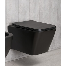УНИТАЗ ПОДВЕСНОЙ GID TR2144BM ЧЕРНЫЙ МАТОВЫЙ