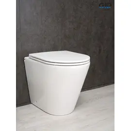 ПРИСТАВНОЙ УНИТАЗ GID TRS-263 БЕЛЫЙ БЕЗОБОДКОВЫЙ