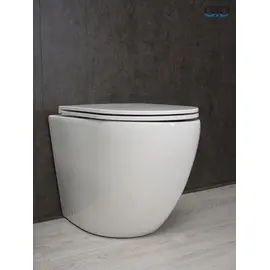 ПРИСТАВНОЙ УНИТАЗ GID TRS-269 БЕЛЫЙ БЕЗОБОДКОВЫЙ