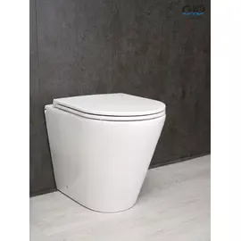 ПРИСТАВНОЙ УНИТАЗ GID TRS-263 БЕЛЫЙ БЕЗОБОДКОВЫЙ