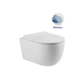 УНИТАЗ ПОДВЕСНОЙ VINCEA EVO VT1-34S БЕЗОБОДКОВЫЙ, БЕЛЫЙ