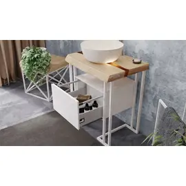 ТУМБА ПОДВЕСНАЯ VELVEX GELOU 45 БЕЛЫЙ ГЛЯНЦЕВЫЙ