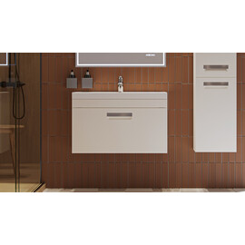 ТУМБА ПОДВЕСНАЯ VELVEX ESTEA 80.1Y БЕЛЫЙ МАТОВЫЙ