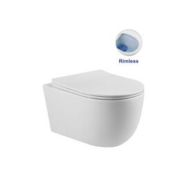 УНИТАЗ ПОДВЕСНОЙ VINCEA EVO VT1-34S БЕЗОБОДКОВЫЙ, БЕЛЫЙ