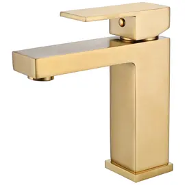 СМЕСИТЕЛЬ ABBER DAHEIM AF8210G ДЛЯ РАКОВИНЫ, ЗОЛОТО МАТОВОЕ