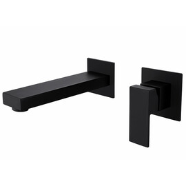 СМЕСИТЕЛЬ ABBER DAHEIM AF8212B ДЛЯ РАКОВИНЫ СКРЫТОГО МОНТАЖА, ЧЕРНЫЙ МАТОВЫЙ