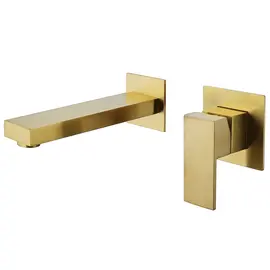 СМЕСИТЕЛЬ ABBER DAHEIM AF8212G ДЛЯ РАКОВИНЫ СКРЫТОГО МОНТАЖА, ЗОЛОТО МАТОВОЕ