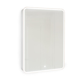 ЗЕРКАЛО-ШКАФ JORNO PASTEL 60 БЕЛЫЙ ЖЕМЧУГ С ПОДСВЕТКОЙ