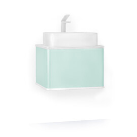 ПОДВЕСНАЯ ТУМБА JORNO PASTEL 58 БИРЮЗОВЫЙ БРИЗ С РАКОВИНОЙ MELANA-7050H