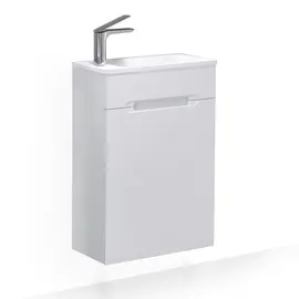 ПОДВЕСНАЯ ТУМБА JORNO MODUL 50 БЕЛАЯ C РАКОВИНОЙ MODUL 50 ИЗ ЛИТЬЕВОГО МРАМОРА