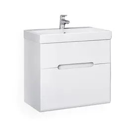 ПОДВЕСНАЯ ТУМБА JORNO MODUO SLIM 50 БЕЛАЯ C РАКОВИНОЙ CERSANIT MODUO SLIM 50 СМ