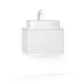 ПОДВЕСНАЯ ТУМБА JORNO PASTEL 58 БЕЛЫЙ ЖЕМЧУГ С РАКОВИНОЙ MELANA-7050H