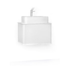 ПОДВЕСНАЯ ТУМБА JORNO PASTEL 58 БЕЛЫЙ ЖЕМЧУГ С РАКОВИНОЙ MELANA-7050H