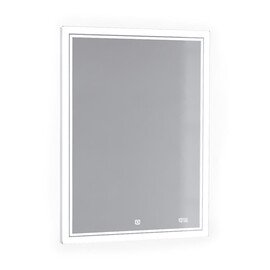 ЗЕРКАЛО JORNO GLASS 65 С ПОДСВЕТКОЙ И ЧАСАМИ