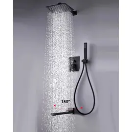 ВСТРАИВАЕМЫЙ ДУШЕВОЙ КОМПЛЕКТ ALMAES ELBE НА 3 ПОЛОЖЕНИЯ ЧЕРНЫЙ