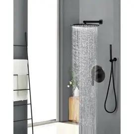 ВСТРАИВАЕМЫЙ ДУШЕВОЙ КОМПЛЕКТ СО СМЕСИТЕЛЕМ ALMAES SAKARI ЧЕРНЫЙ  2 РЕЖИМА