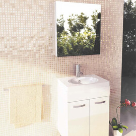 ЗЕРКАЛО-ШКАФ COMFORTY ДИАНА-60 БЕЛЫЙ ГЛЯНЕЦ