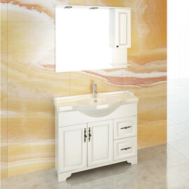 ТУМБА-УМЫВАЛЬНИК COMFORTY СЕВИЛЬЯ-100 СЛОНОВАЯ КОСТЬ С РАКОВИНОЙ COMFORTY Т-9315