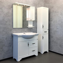 ЗЕРКАЛО-ШКАФ COMFORTY СЕВИЛЬЯ-85 СЛОНОВАЯ КОСТЬ