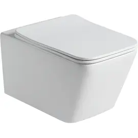 SANTILINE SL-5007MW УНИТАЗ ПОДВЕСНОЙ, БЕЗОБОДКОВЫЙ, БЕЛЫЙ-МАТОВЫЙ (СИДЕНЬЕ МИКРОЛИФТ)