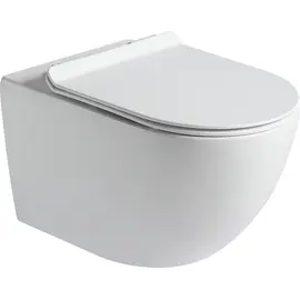 SANTILINE SL-5002MW УНИТАЗ ПОДВЕСНОЙ, БЕЗОБОДКОВЫЙ,БЕЛЫЙ МАТОВЫЙ (СИДЕНЬЕ МИКРОЛИФТ)