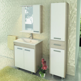 ТУМБА-УМЫВАЛЬНИК COMFORTY ТУЛУЗА-75 СОСНА ЛОРЕДО С РАКОВИНОЙ QUADRO 75