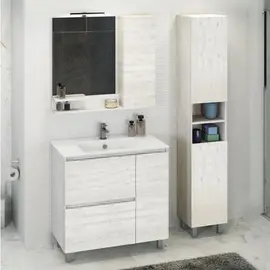 ШКАФ-КОЛОННА COMFORTY ВЕРОНА-35-Н ДУБ БЕЛЫЙ